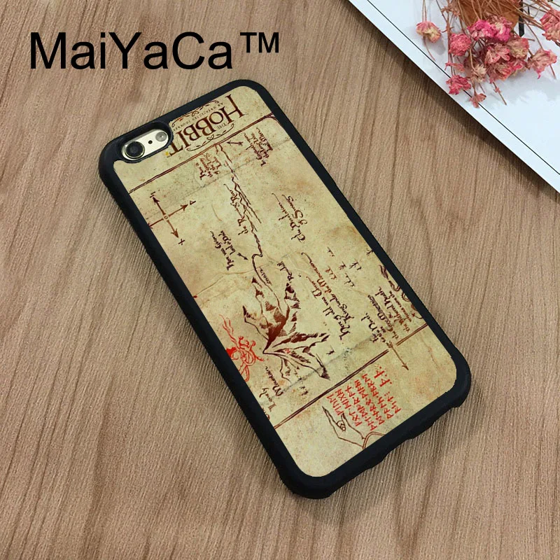 

MaiYaCa The Hobbit Lonely Mountain Map New For iPhone 7 Case 4.7" Protect Case Cover Shockproof Rubber Hard Phone Cases Coque