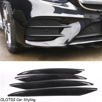 

Car Styling ABS Carbon Look Front Fog Lamp Cover Trim For Mercedes Benz E Class W213 2016 2017 E43 AMG Car styling