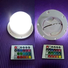 120 мм 18RGB+ 12 белый светильник прямого заряда 4,5 Вт Светодиодный светильник ing 24 ключ светодиодный светильник с дистанционным управлением источник 20шт