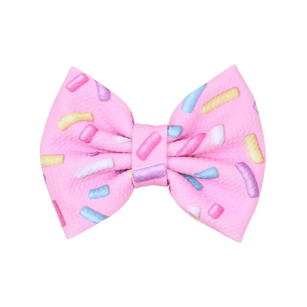 

36pc/lot Newborn Unicorn Floral Print Hair Bow Hair Clips 2019 New Arrival 5" Hair Bows Hairband For Girls Texture Soft Headband