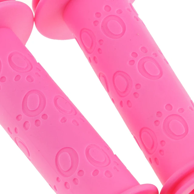Perfeclan Children's Bike Handle Handlebar Cover Kids Bicycling Non-slip Soft Handlebar Grip Protector Rose Red 4