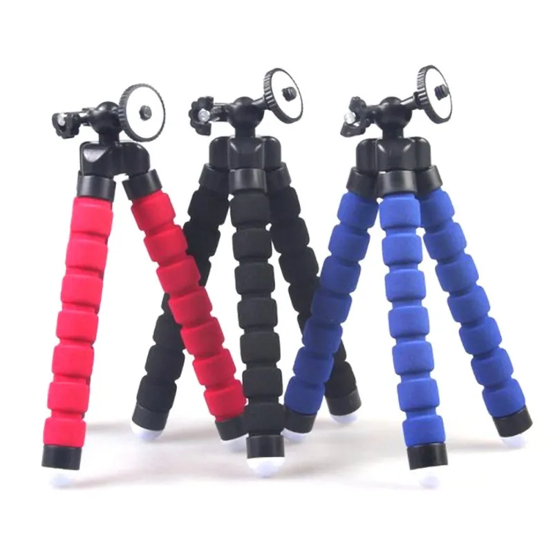 

New For GoPro Flexible Mini OctopusTripod With Screw Mount Adapter For Go Pro Hero 7 6 5 4 3+ For Xiaomi yi SJCAM Camera LD06