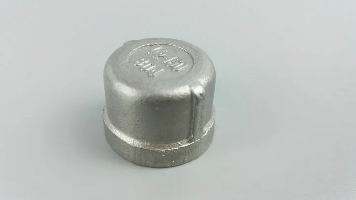 Крышка трубы BSPT 1/4 дюйма DN8 крышка из нержавеющей стали с резьбой SS304 для женской |