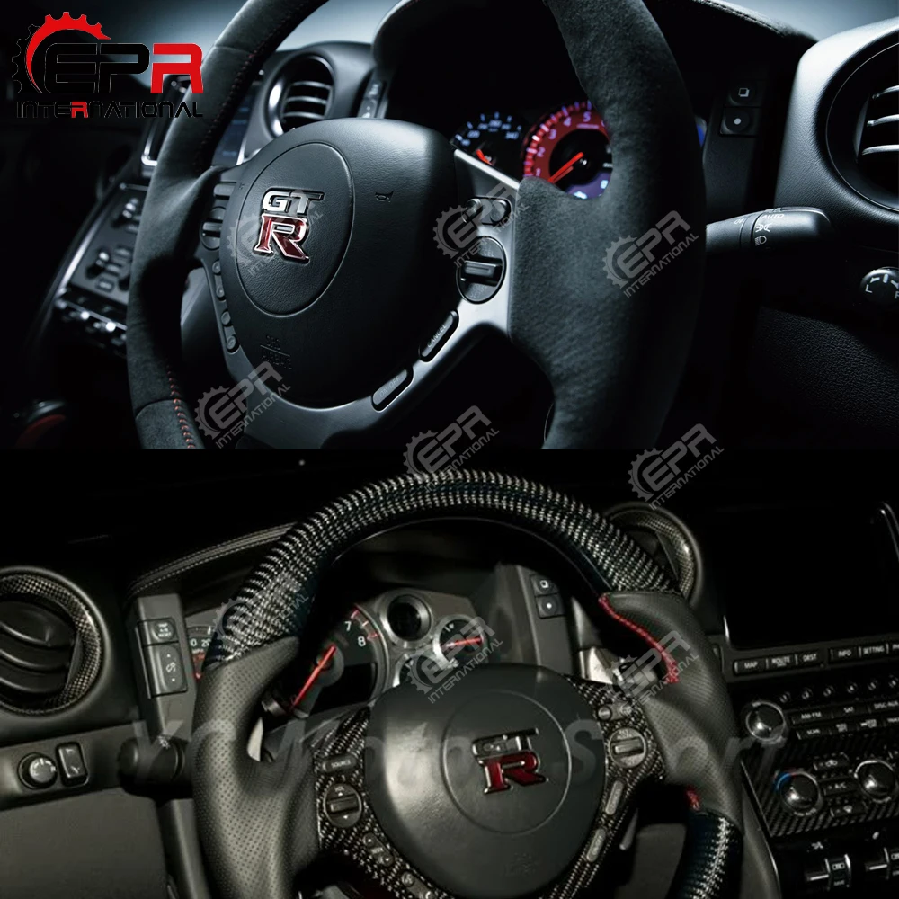 Для Nissan R35 GTR углеродное волокно холодный воздух с объемными вентиляционными