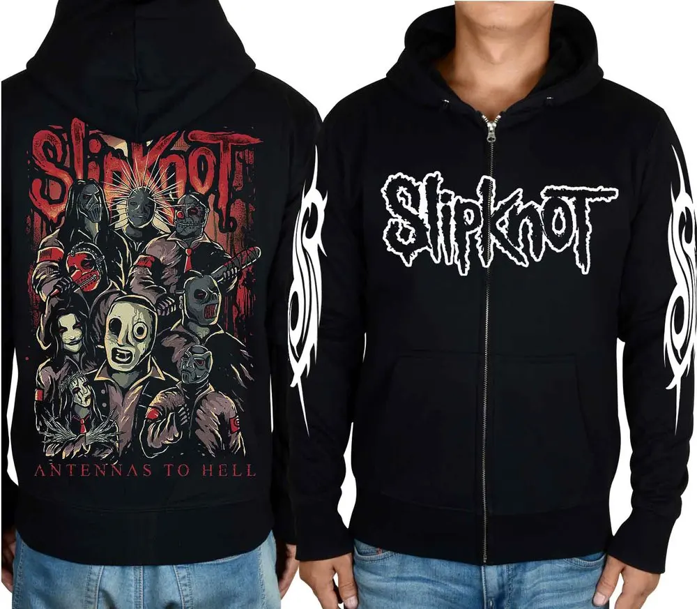 17 видов мультфильмов slipknot хлопок милые мягкие теплые рок толстовки с капюшоном оболочки куртка hardrock панк тяжелый металл молния Толстовка Череп