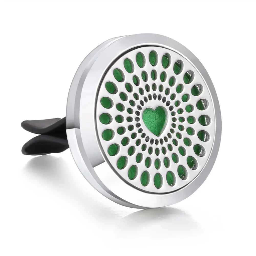 Ароматический диффузор ожерелье открытый медальон Подвеска для ароматерапии диффузор эфирного масла автомобильный освежитель воздуха автомобильный парфюмерный диффузор зажим - Окраска металла: 19