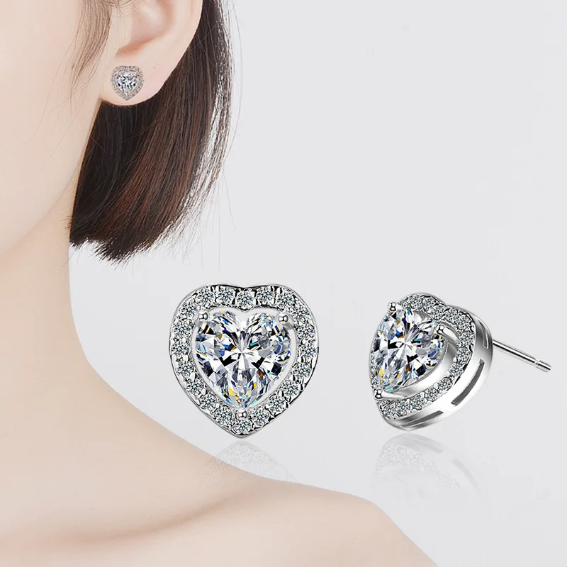 heart crystal stud earrings for women wedding (7)