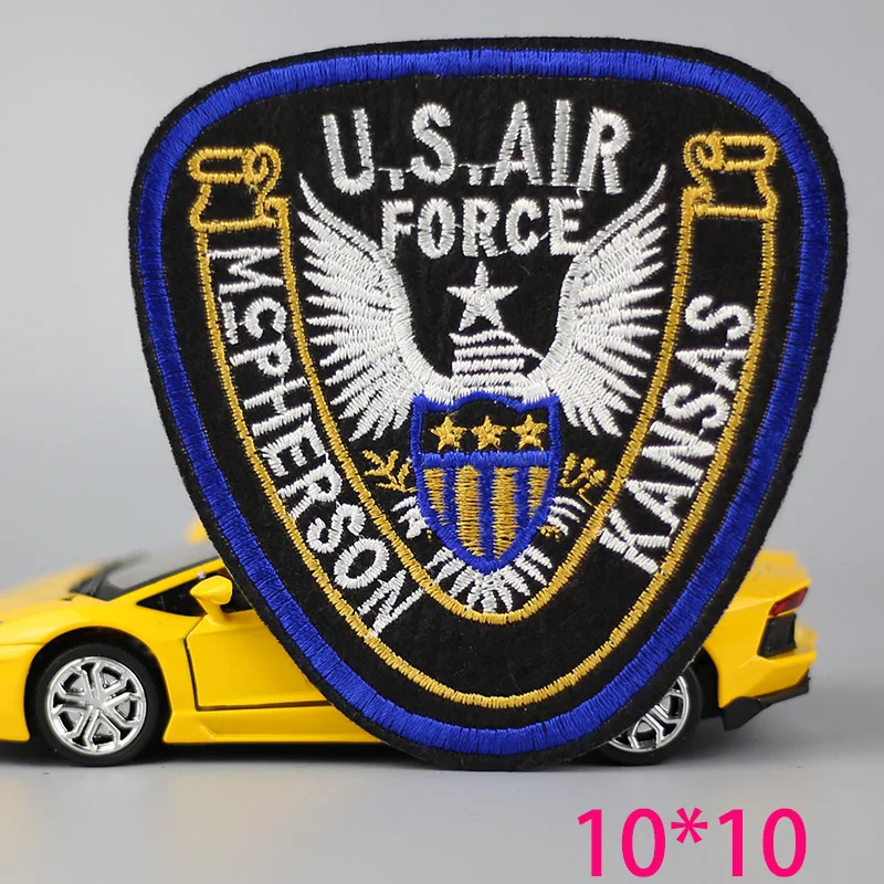 

1pc fashion big usair force eagle Iron On Embroidered Patch For Cloth Cartoon Badge Garment Appliques Accessory