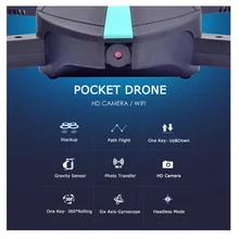 MERCURYTOYS Mini Drone JY018 WIFI Remote Control Foldable Quadcopter Drones with Camera Pocket RC Helicopter
