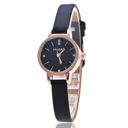 Relogios 2018 новая мода нежный мини со стразами маленькие часы Для мальчиков и девочек Спорт Кожа Кварцевые часы студент часы Лидер продаж