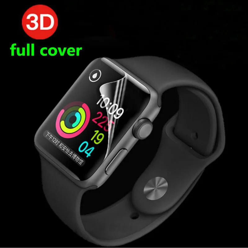 3D анти-шок ТПУ (не Стекло) Защитная пленка с полным покрытием для iwatch Apple Watch Series 1/2/3 38 мм 42 мм Экран Защитная крышка