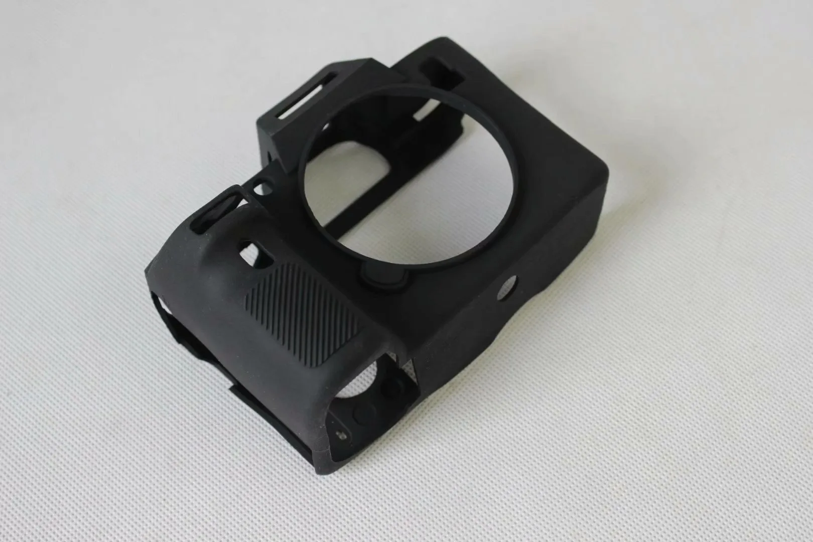 Приятный мягкий Камера видео сумка для sony A7III A7R3 A7 mark 3 A7 III силиконовый чехол резиновая Камера чехол Защитный чехол кожи - Цвет: black