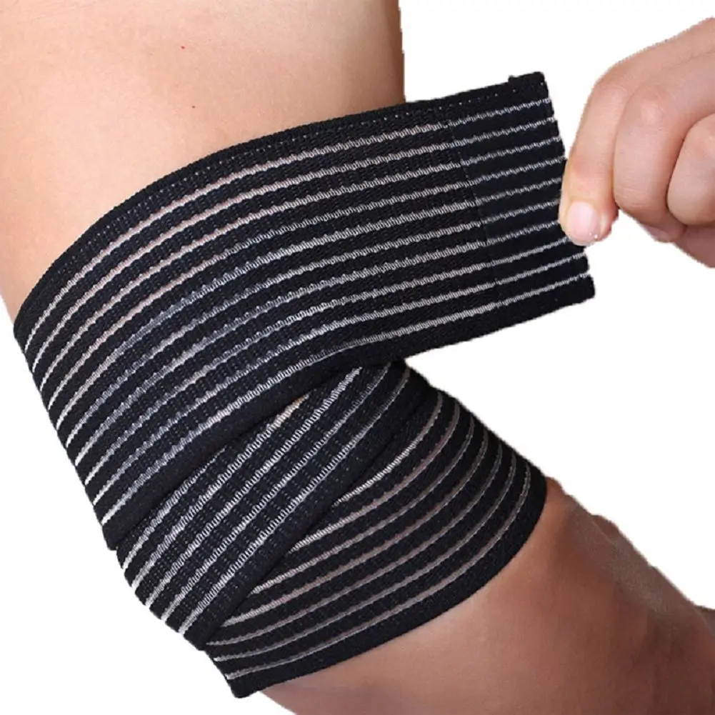 การบีบอัดเข่า Pad Joint เทปเข่า Gym Elast Bandag กีฬาเข่าเทป Crossfit ป้องกัน Elastic Arthritis สนับสนุนเทป