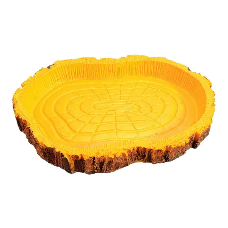 

Portable Reptile Lizard Food Dish Tray Bowl Water Drinker Pool For Amphibian Reptile Tortoise Snake Lizard Zoo Type Feeding Tool