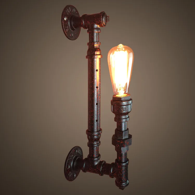 

Industrial wind, retro iron, water tube, wall lamp, originality, Scandinavian decorative lamps and lanterns