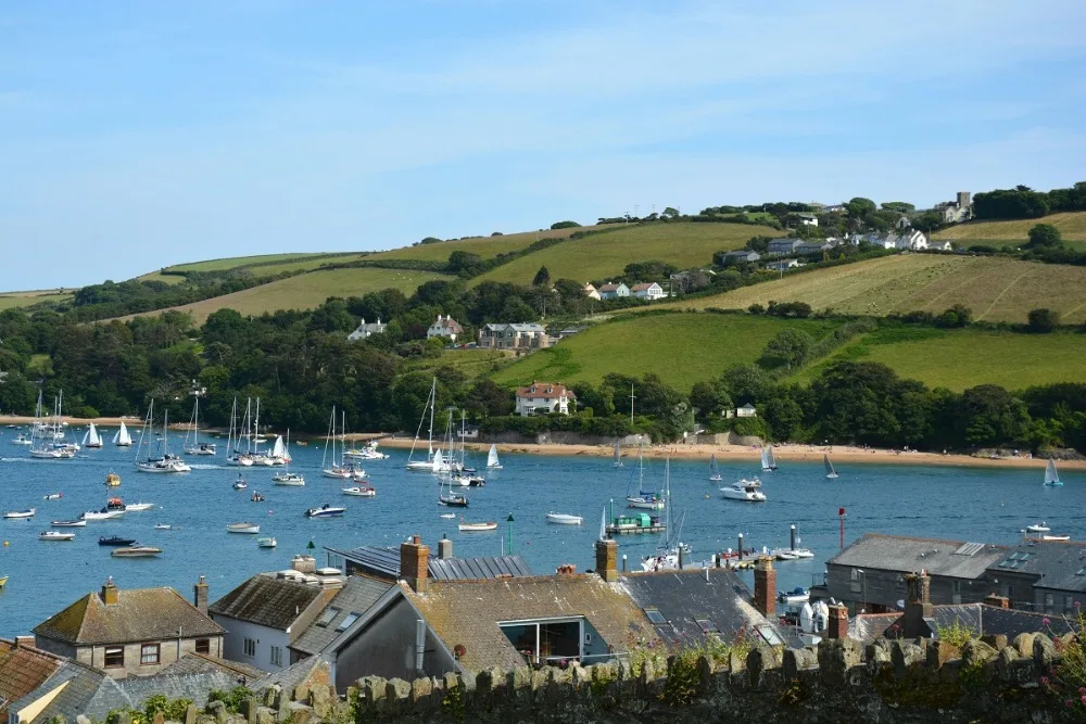 Salcombe Harbour Panorama Landscape England UK PMD760 custom print fabric poster for wall decor room home decoration | Дом и сад