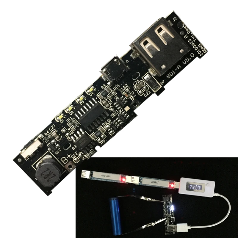 3pcs 5V 2 1A Power Bank Charger Module Charging Circuit Board PCB Step Up Boost Power