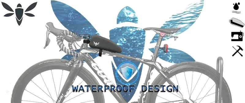 Excellent APIDURA Waterproof Bicycle Top Tube Bag Cycling Aero Compact Front Beam Storage Pannier Road Bike Bicicleta Triathlon Stem Pouch 1