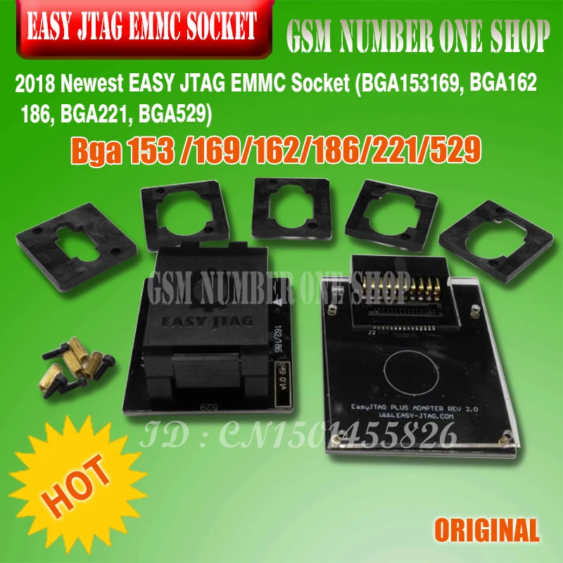 EASY JTAG EMMC Socket (BGA153169, BGA162186, BGA221, BGA529)
