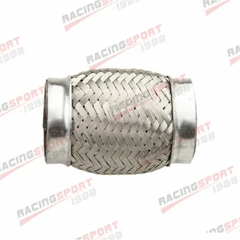 

3.5" Exhaust Flex Pipe 3 1/2" x 4" OL Heavy Duty Stainless Steel Interlock