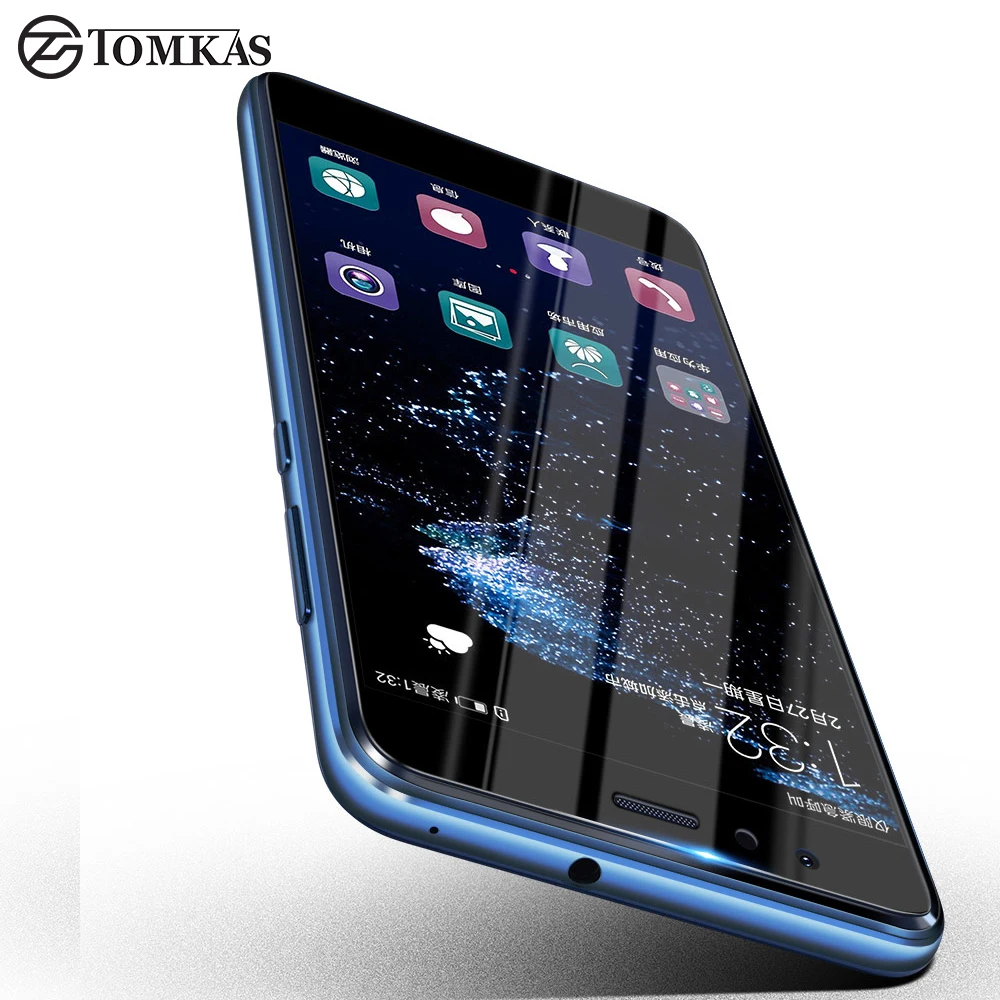 TOMKAS huawei P10 Lite закаленное стекло защита экрана ультра тонкий полное покрытие