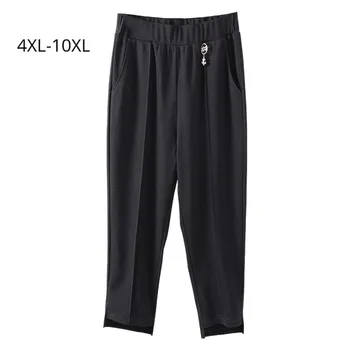 

Fashion Women Plus Size 10XL 8XL 6XL 4XL Summer Pant Female Elastic High Waist Trousers Ladies Work Wear High Stretch Slim Pants