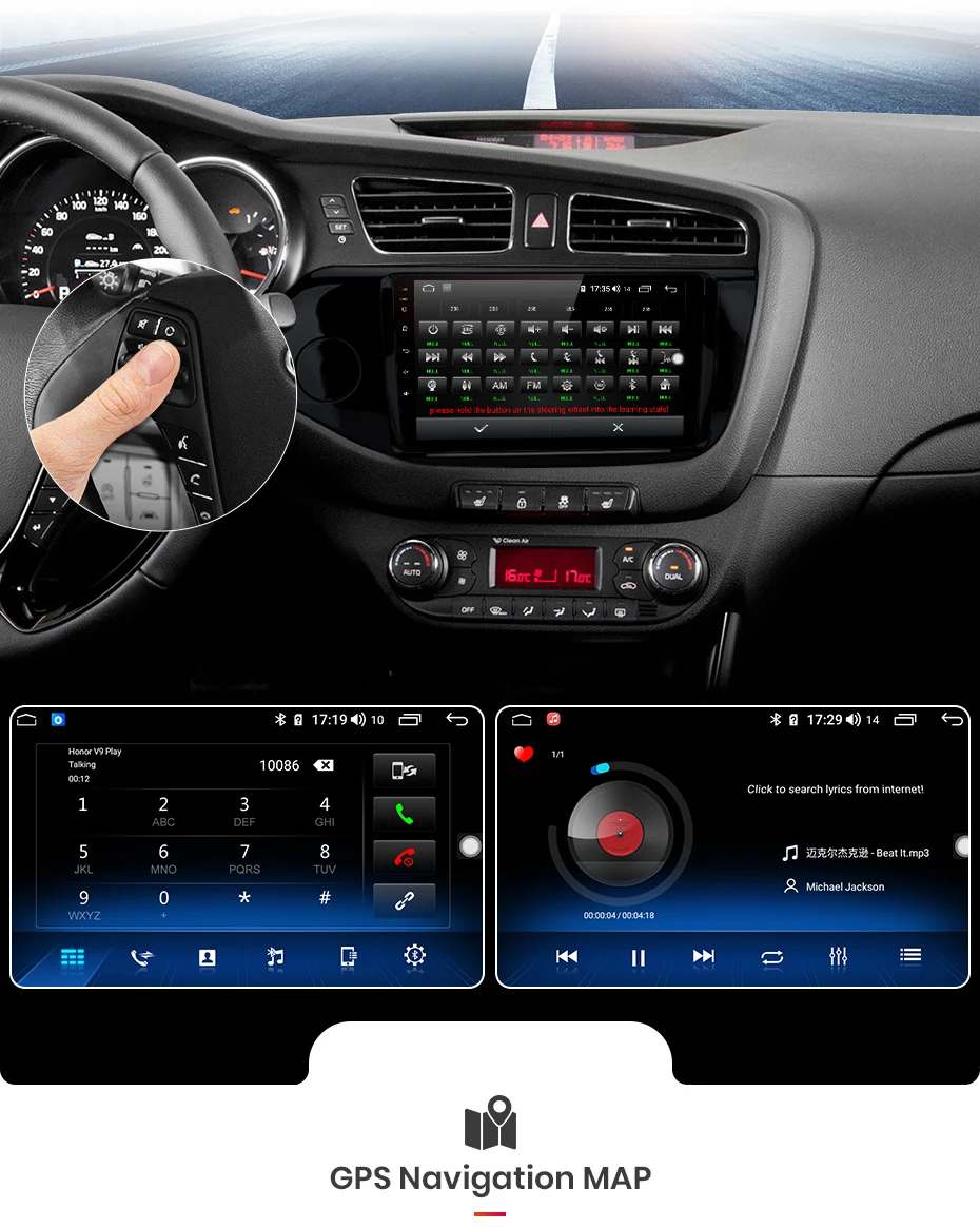 Junsun V1pro 4G+ 64G CarPlay Android 9,0 DSP для KIA Cee 'd CEED JD 2012- автомобильный Радио Мультимедиа Видео плеер Navi gps 2 din dvd