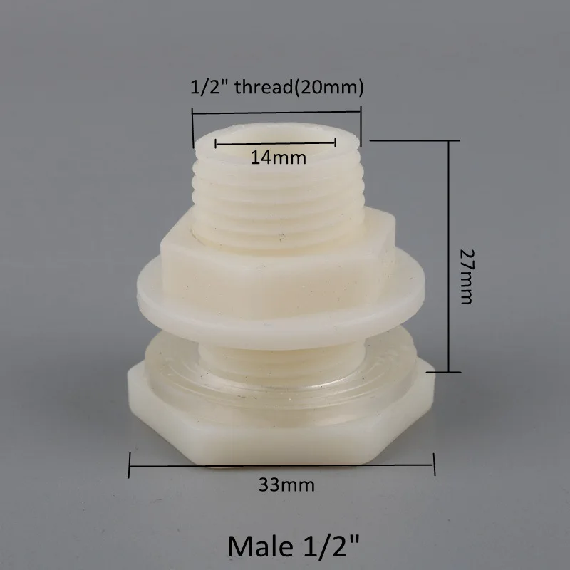 2 шт., для аквариума, с переборкой, трубные соединения ABS 1/" 3/4" ", с внутренней резьбой, для аквариума, для воды, на входе, на выходе, разъем, резервуар для воды, дренаж