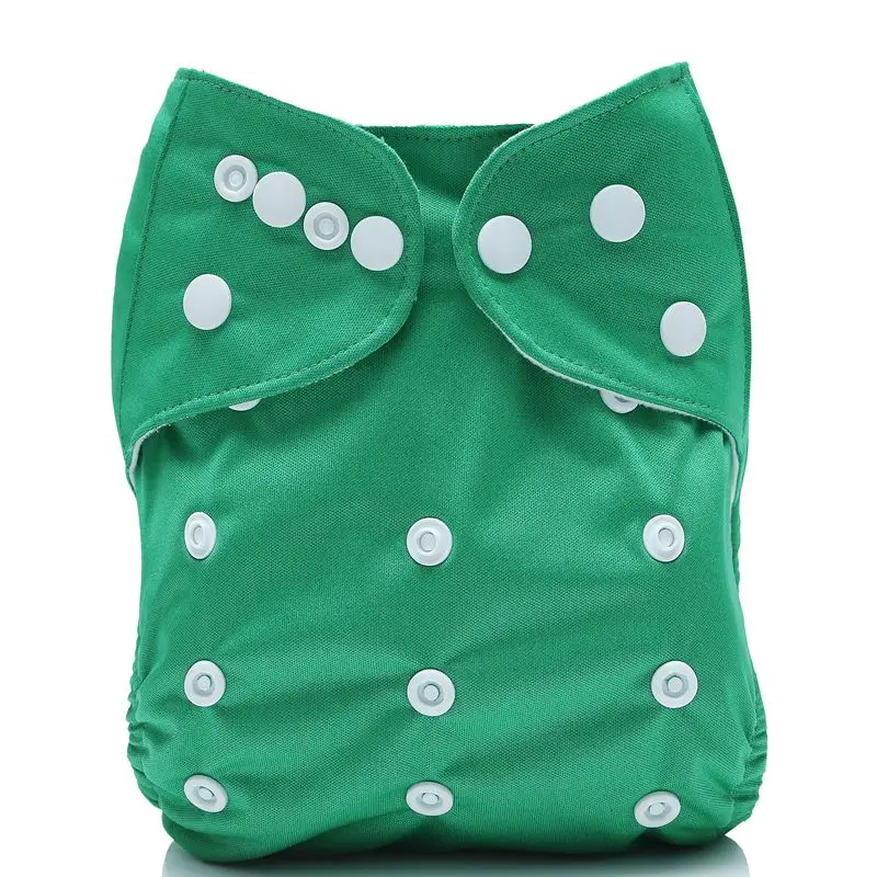 Baby One Size Plain Color Cloth Diaper Reusable Pocket Nappy Newborn Adjustable