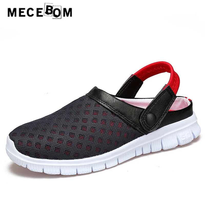 

Women's summer shoes plus size 36-46 slippers unisex sliders mesh breathable flat beach sandals for female s927w