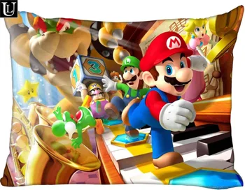 

New Arrival Super Mario Rectangle Pillowcases (two-sides) zipper Custom Pillow Case More Size Custom your image gift