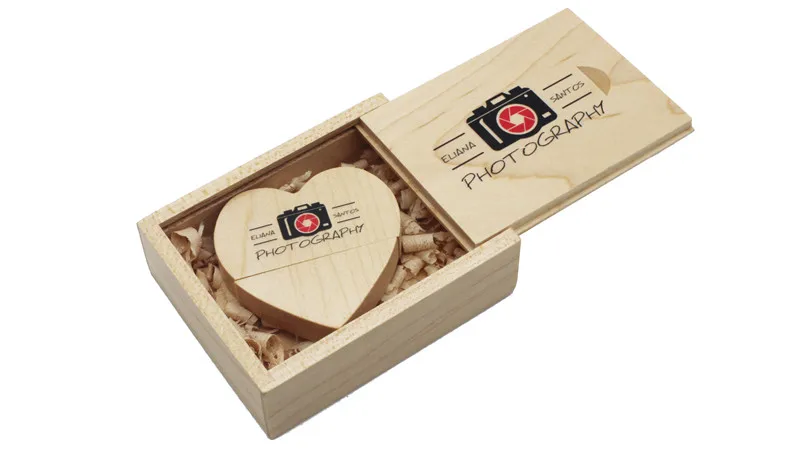 usb flash JASTER 2.0 usb Wooden heart usb+gift Box usb flash drives U disk Pendrive 4GB 8GB 16GB 32GB Wedding gift (over 1 PCS free LOGO) usb 3.0 flash drive