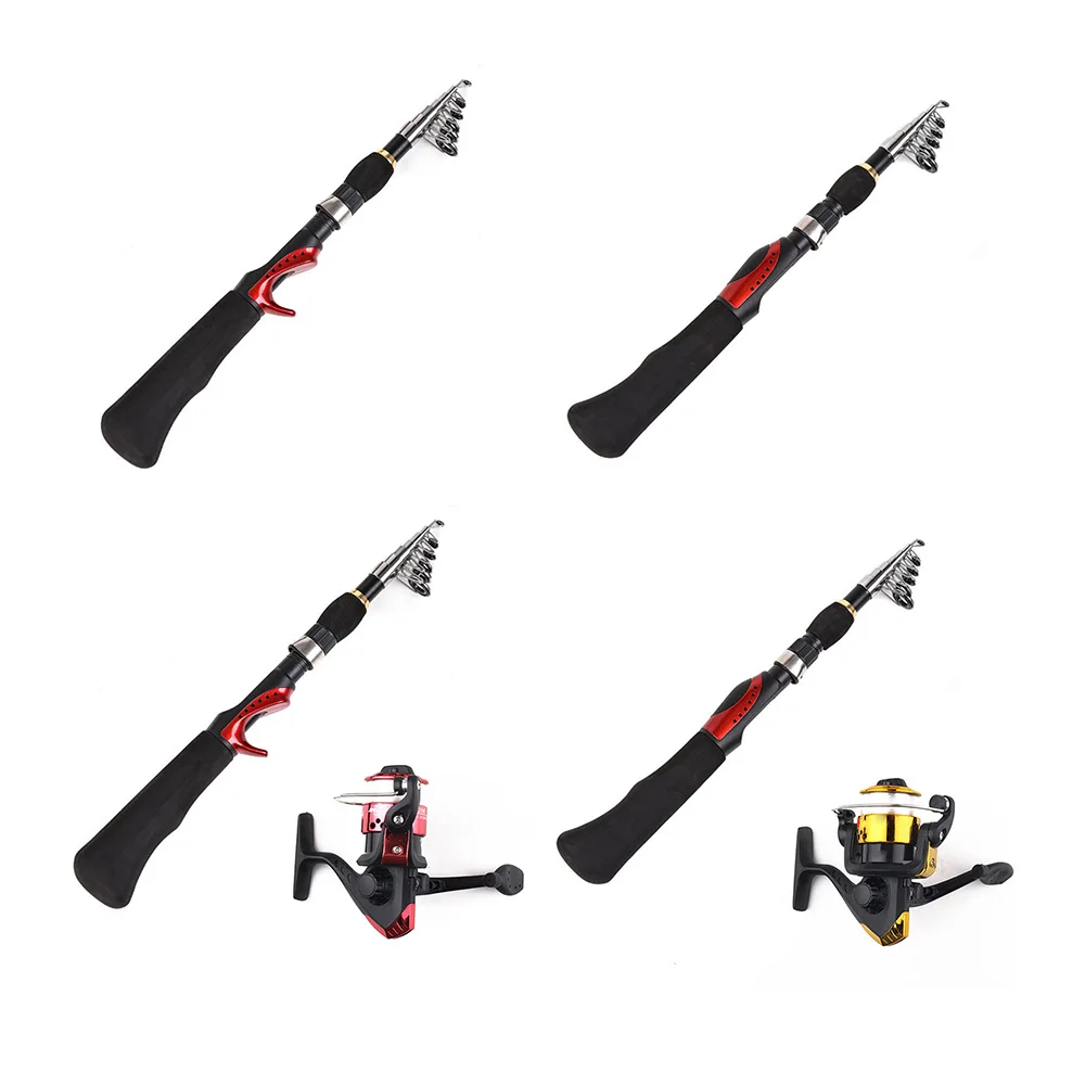 Fish Rod 1.6m Telescopic Carbon Spinning Casting Fishing Rod Ice Sea Fishing Rod