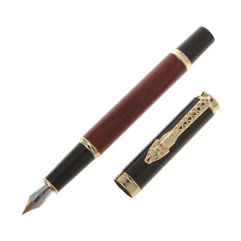 01 Jinhao 8802 Ретро мода авторучка бизнес студент 0,5 мм Средний Тонкий перьевая ручка каллиграфия офисные поставки пишущий инструмент - Цвет: 01