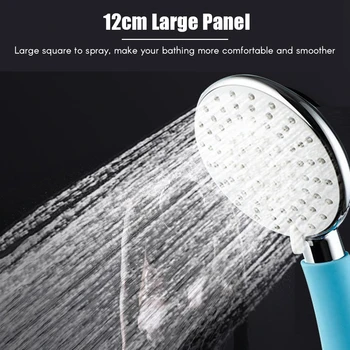 

Adjustable 5 Mode Shower Bath Head High Pressure 120mm Panel Round Chrome Rain Head Water Saver Rain Showerhead YD068