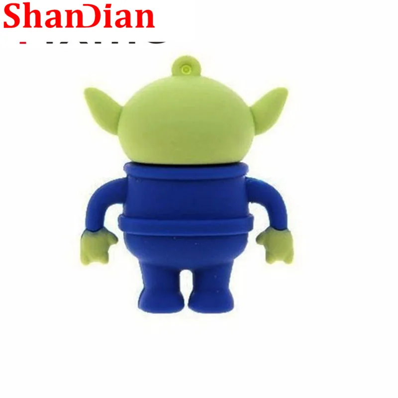 SHANDIAN модные идеи мультяшная забавная игрушка история инопланетяне USB флеш-накопители Флешка флеш-накопитель 64 ГБ/4 ГБ u диск
