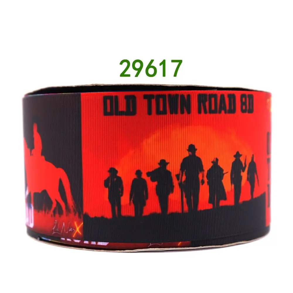 50 ярдов в размер мультфильм ленты напечатанные grosgrain ленты 29838 - Цвет: 29617