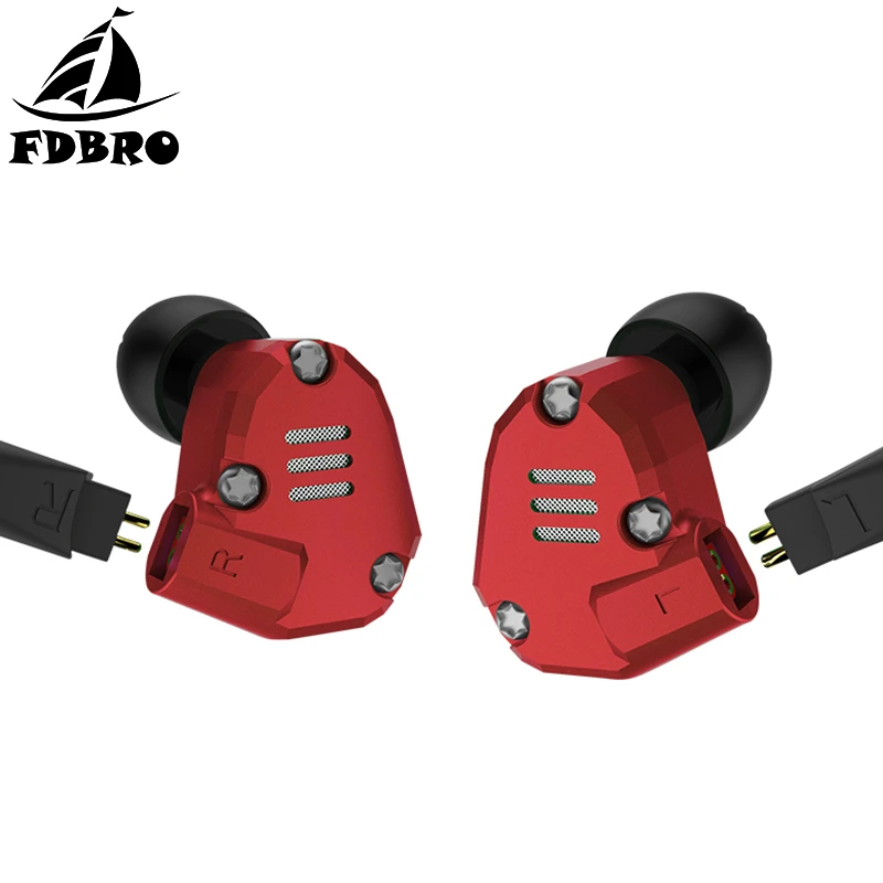 

FDBRO KZ ZS6 Eight Driver Earphone In Ear Dynamic And Armature HIFI Stereo Sport Headset Detachable Upgrade Cable