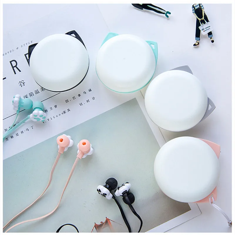 4pieces/lot portable candy color Mini Macarons gift package box Portable storage box for Small items lovely jewelry package case 1pc lovely panda pencil case cartoon panda pen bags plush students pencil bags portable pencil case chic change pocket for