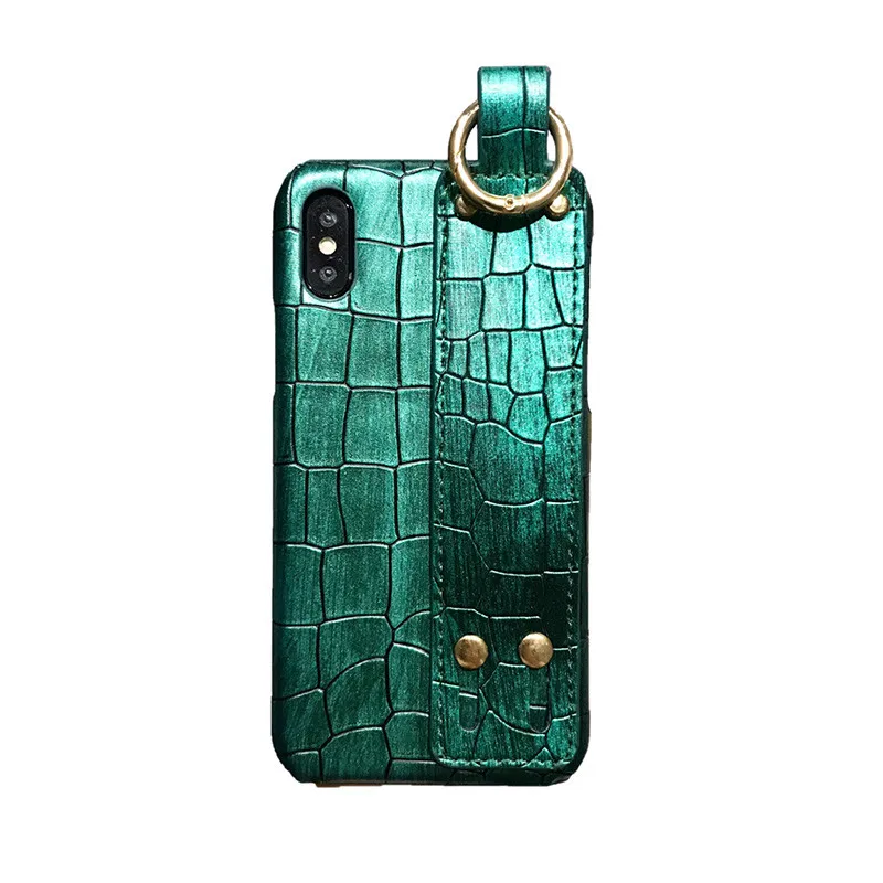 Luxury Crocodile Skin Pattern Phone Case for iPhone XS MAX Case for iPhone 6s 6 7 8 Plus X XR Cases Luxury Grap Belt Strap Cover09