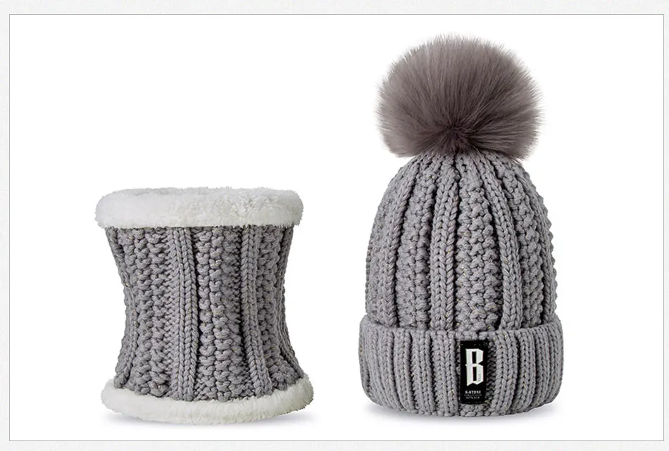 MLTBB/Модный комплект из 2 предметов; зимняя теплая шапка и шарф; комплекты для детей; детский вязаный костюм; уличные утепленные Термоаксессуары
