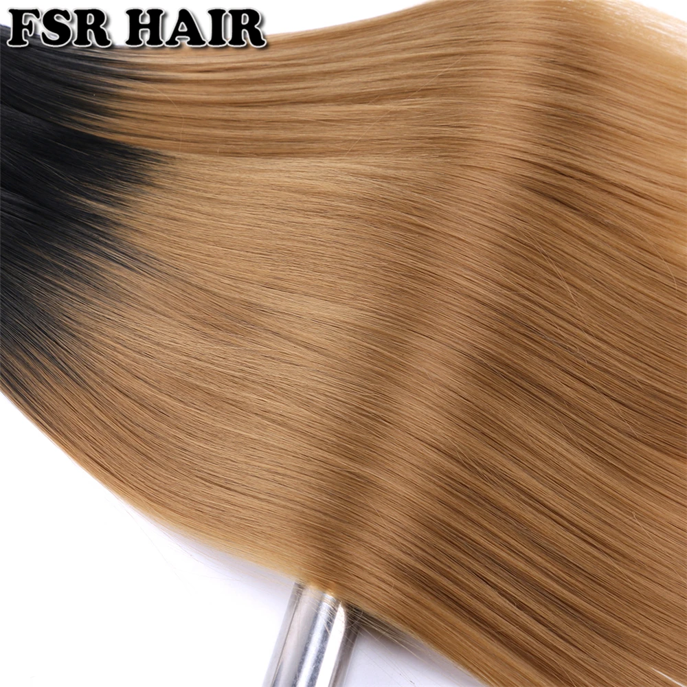 feixes de cabelo reto sedoso 2 pçs lote