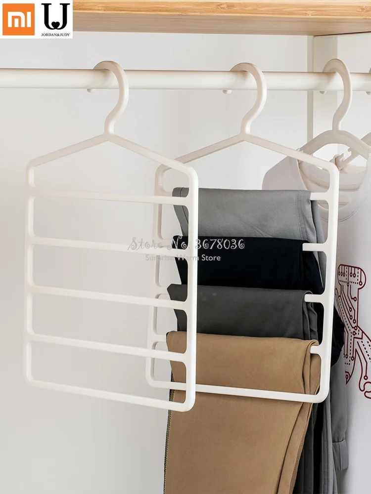 

Smart Home Xiaomi Multifunctional Pants Rack Multi-layer Hanger Household Wardrobe Hook Clip Storage Anti-slipTrousers