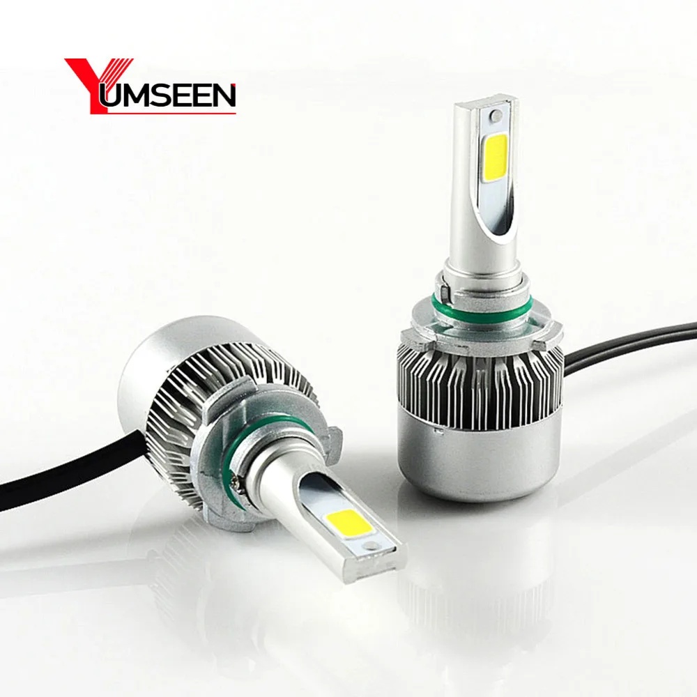 YUMSEEN 9006 72w Car LED Headlight Kit COB Chip HB4 Auto LED Headlight