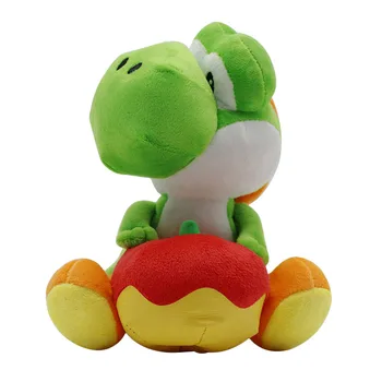 

5pcs/lot 17cm Yoshi with Apple Plush Doll Toy Super Mario Bros Yoshi Dragon Plush Stuffed Animals Toys for Kids Children Gifts