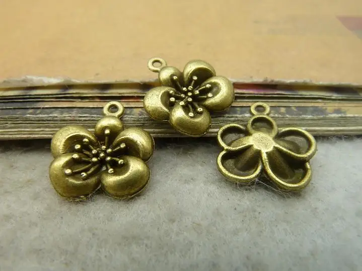 50pcs Wholesale Vintage Jewelry Findings And Components Antique Bronze