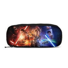 Аниме фильм Звездные войны пенал для карандашей мальчиков Органайзер Кошелек детская мультяшная ручка держатель сумки школьные поставки Portefeuille Femme