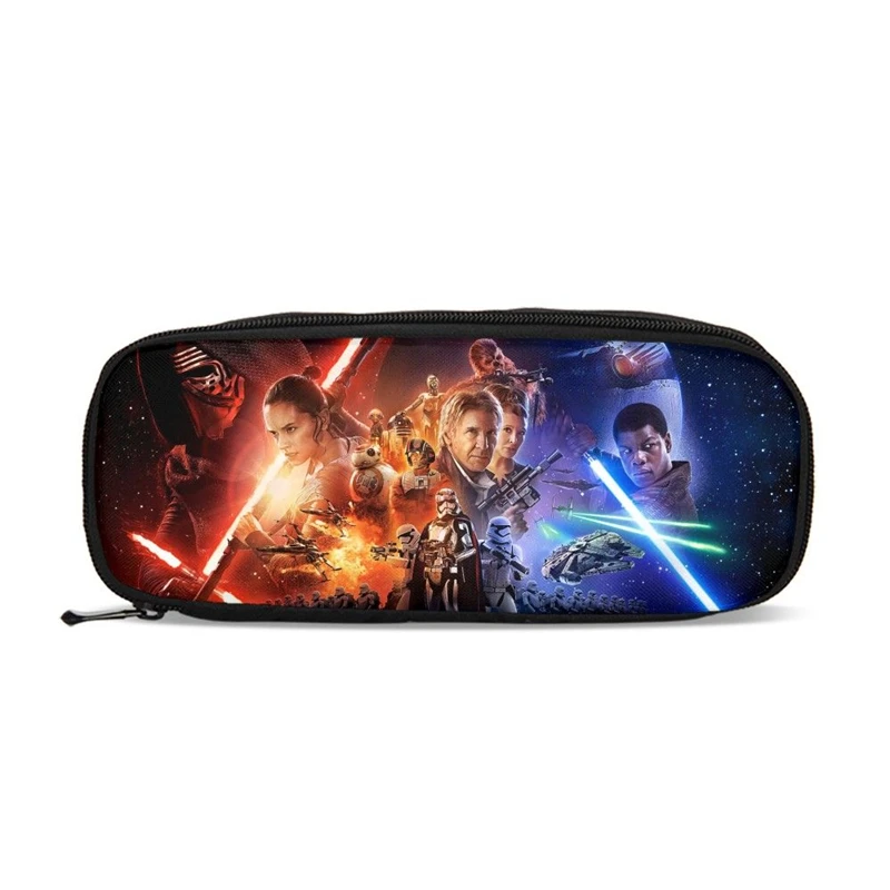 

Anime Film Star Wars Pencil Case Student Boys Organizer Wallet Children Cartoon Pen Bags Holder School Supply Portefeuille Femme