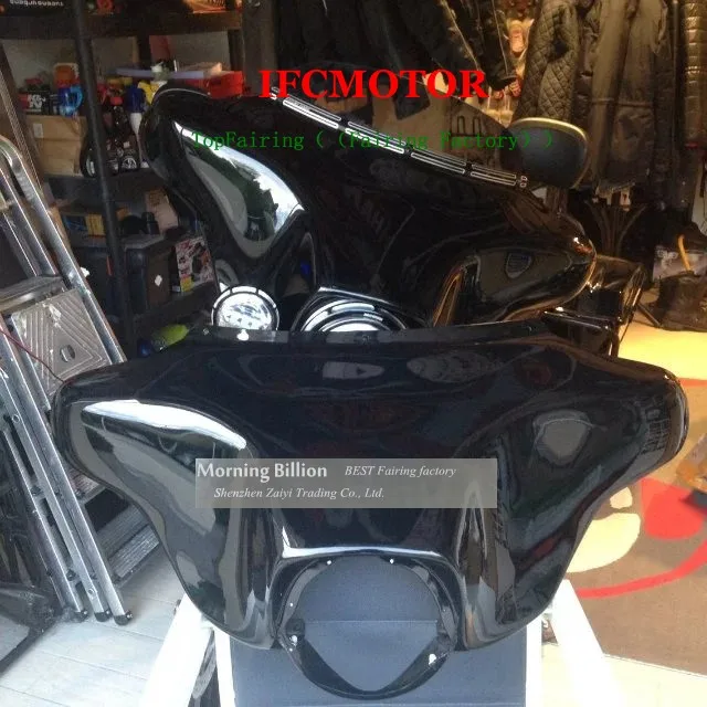 Передний летучая мышь Верхний обтекатель клобук для Harley Electra Street Glide Road King FLHR для Harley FL Touring модели 1996-2013 Черный