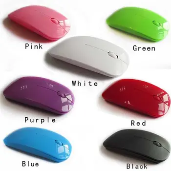 

Ultra Thin USB Optical Wireless Smooth Mouse 2.4G Receiver Super Slim Mouse Cordless Computer PC Laptop Desktop